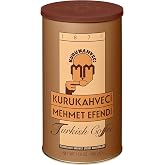 Kurukahveci Mehmet Efendi Turkish Coffee, Medium Roast for Cezve, 17.6 oz | 100% Arabica, Extra Fine Grind for Cezve and Ibrik, Rich Aroma, Vegan, Gluten Free, Roasted in Istanbul Since 1871