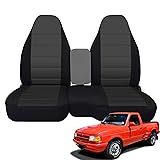 Custom-Fit Front Seat Covers Without Console