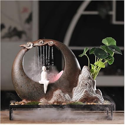 Zen Fontaine D Interieur Ornements De Feng Shui En Ceramique De Haute Qualite Ideal Pour La Maison Ideal Pour Un Anniversaire Un Anniversaire Ou Un Mariage B Amazon Fr Cuisine Maison