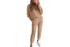 BTFBM 2024 Women 2 Piece Outfits Long Sleeve Pullover Jogger Pants Lounge Sets Fall Winter Sweatsuits Tracksuit Pockets