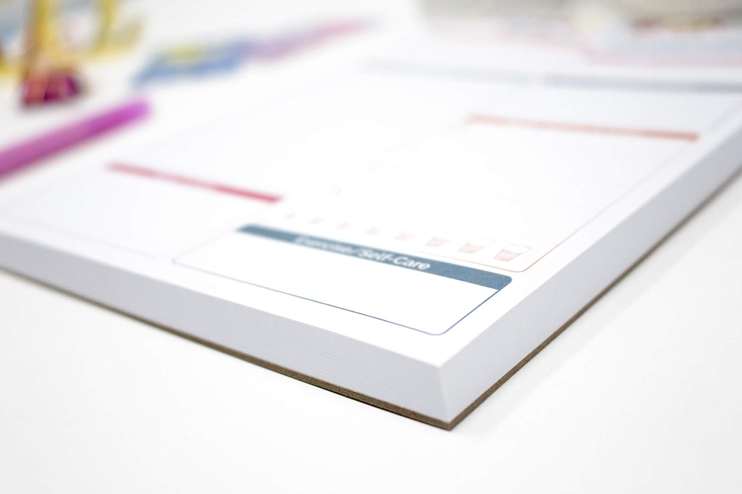 bloom daily planners Daily Planning System Tear Off to-Do Pad - 6" x 9" - Floral Dots : Office Products
