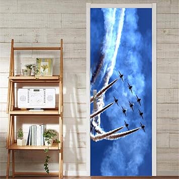 Blue Sky Efecto especial Fighter Cloud Military 77X200CM 3d ...