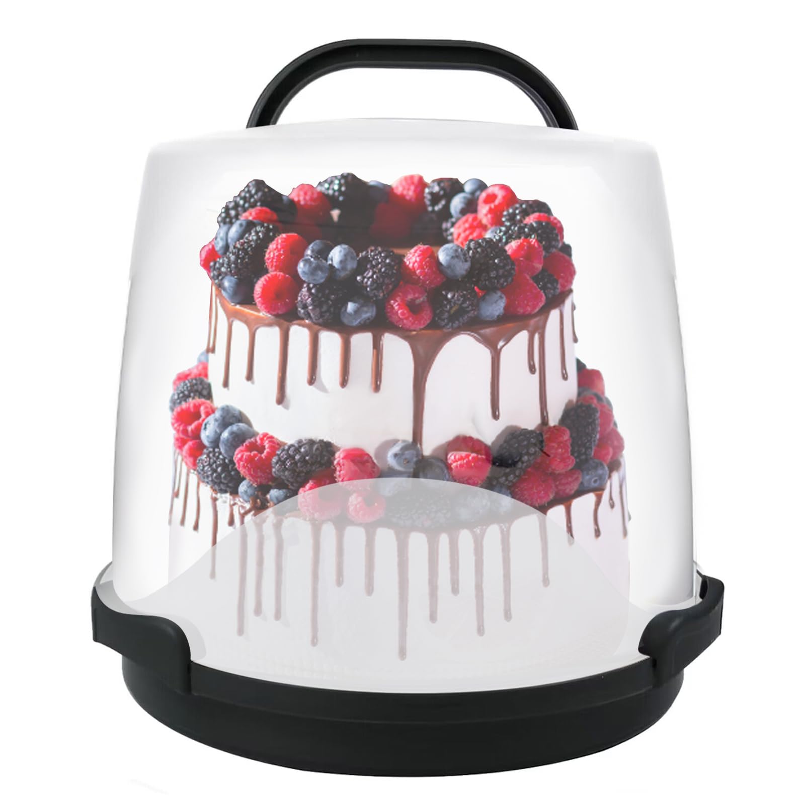 EWAFILU 3-Tier Cake Carrier with Lid and Handle, Cake Containers Cake ...