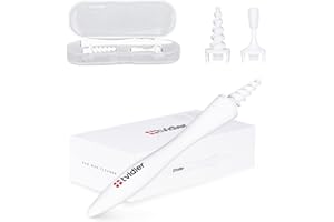 Tvidler Pro Ear Wax Remover Kit Safely & Effectively Removes Ear Wax. Earwax Cleaner Tool Comes with 2 Different Removal Heads for Maximum Hygiene - Spiral Tip for Deep Cleaning & Brush for Daily Use