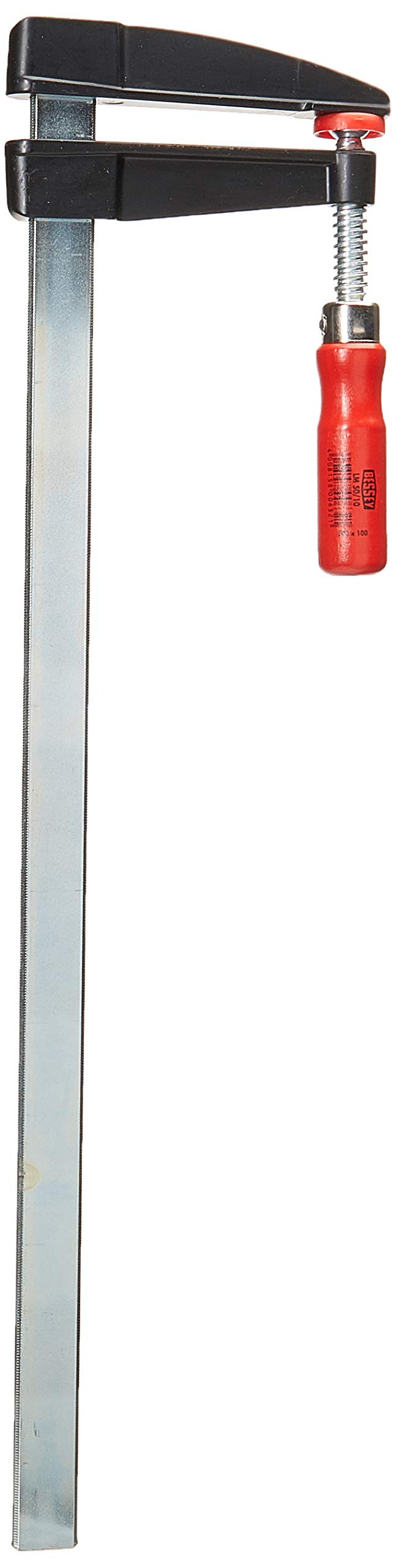 Bessey LM50/10 "LM" Die-Cast Zinc Screw Clamp, Red/Black, 500/100 mm