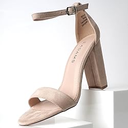 Strappy Chunky Block High Heel