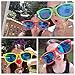Seekingtag Colorful Jumbo Blue Lens Sunglasses for Costumes Cosplay Halloween Party Fun Party Favor Photo Booth Props - Party Pack of 6, 10