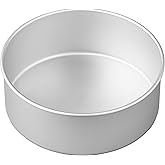Wilton Aluminum Round Cake Pan, 8 x 3-Inch, Silver