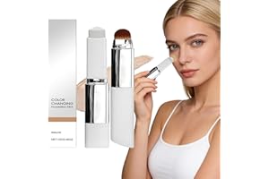 2026 New Korean Color Changing Foundation, Cover Cream Stick 3-in-1 White to Skin Tone Korean Foundation Stick, for All Skin 