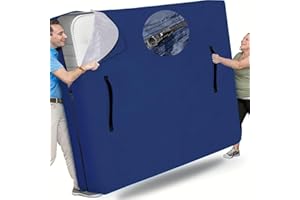 CLAWSCOVER King Size Mattress Bags for Moving with Waterproof Zipper, Durable & Waterproof & Anti-Aging 420D Polyester Fabric,Reusable Mattress Storage Bag,Mattress Cover Protector with Sturdy 4 Handles,Navy