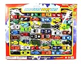 Metro Ultimate Collection 50 Piece Mini Toy Diecast Vehicle Play Set, Comes with Street Play Mat, Variety of Vehicles
