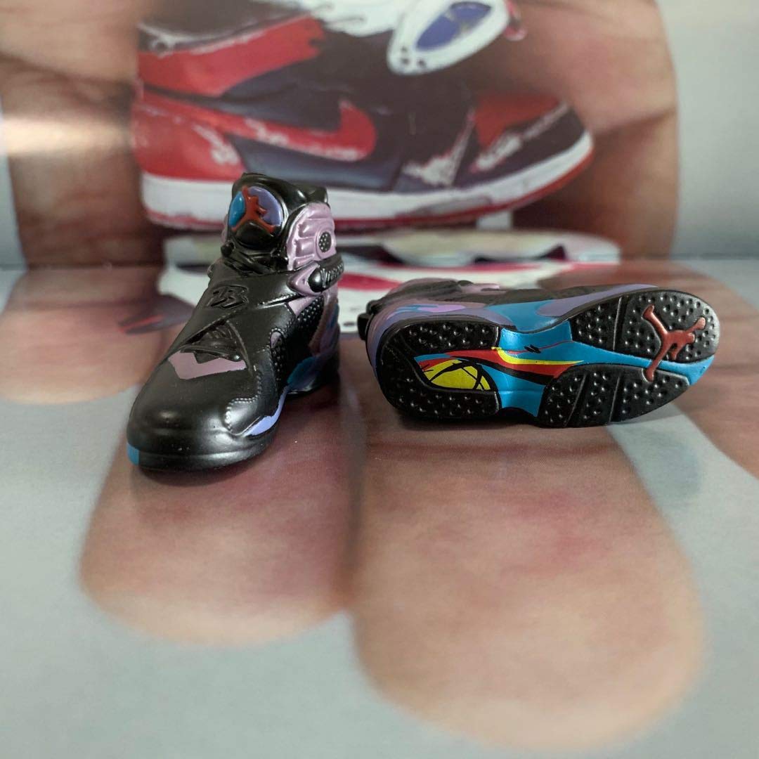 Ptesly Air Jordan Wall Clock With 3d Mini Retro Sneakers