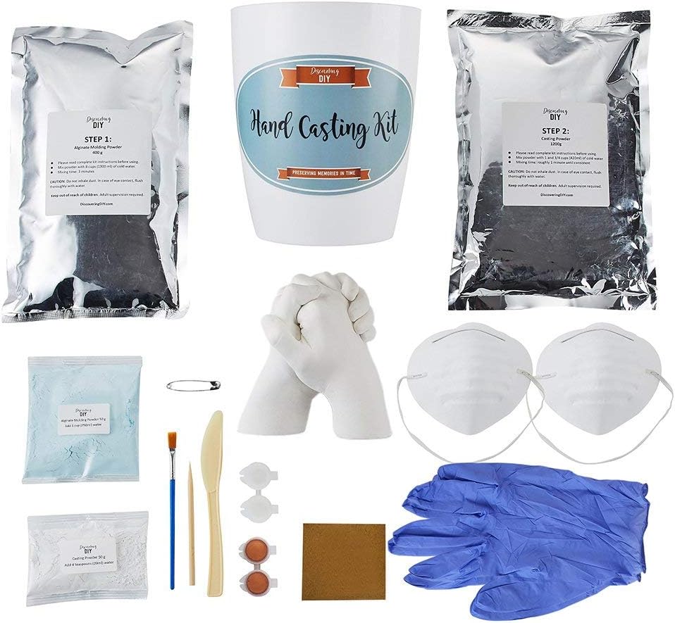 Hand Casting Kit with Masks, Gloves, Paints & Tools Included | Most Complete Hand Molding Kit Available | Casting Kit | Hand Casting | Hand Mold | Discovering DIY