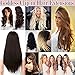 S-noilite Invisible Hair Extensions Secret Transparent Headband Hairpieces No Clip Long Human Made Natural Synthetic Fibre Hair Piece for Women Lady 20 inch Straight STRAWBERRY BLONDE