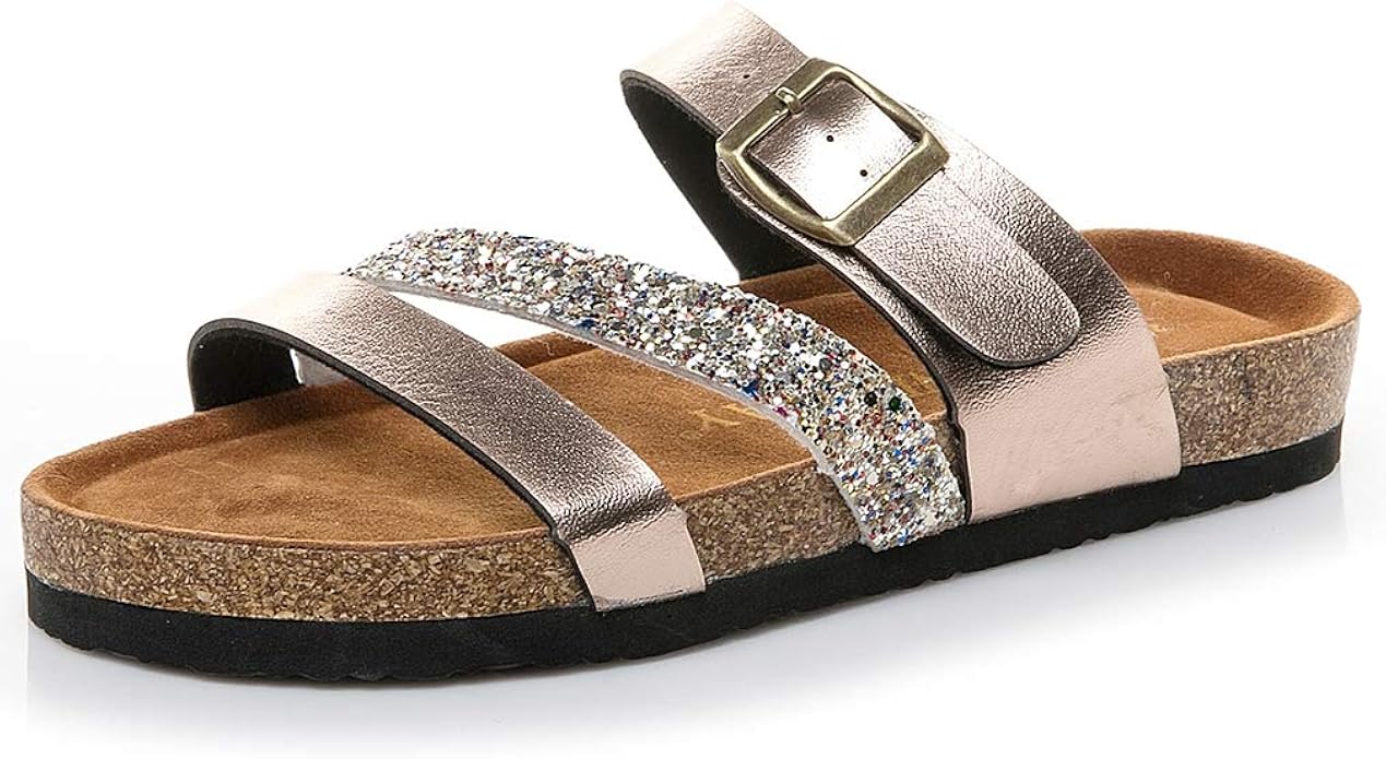 bling footbed sandals