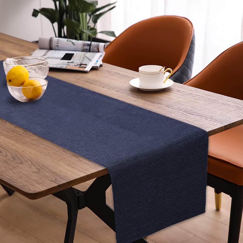 Modern Decorative Table Runners - Waterproof, Outdoor, Navy Blue (40*140 cm)