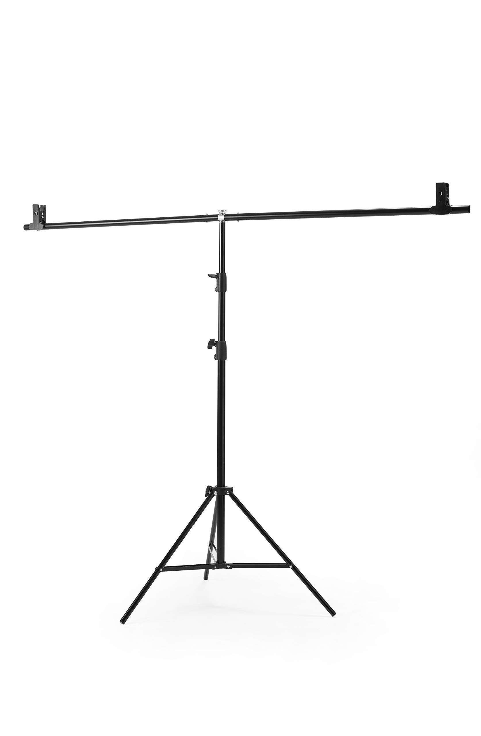 2.5m Backdrop Support Stand with 2m Crossbar and Studio Clamps | Luxlight® | Portable Photo Video Background Frame