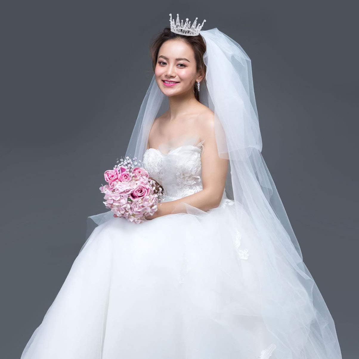 Amazon Co Jp Frcolor 王冠 ブライダル ティアラ ヘアバンド 髪飾り 花嫁 アクセサリー 成人式 誕生日 パーティー 結婚式 記念写真 スタイル1 ジュエリー