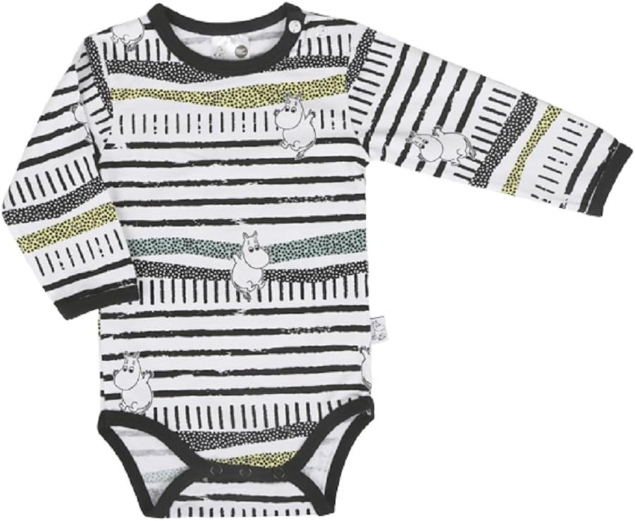 Moomin Happy Jump - Baby - Boys - Girls - Romper - Bodysuit - Jumpsuit - Sleepsuit - Long Sleeves (74-12-15 month)