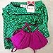 Kids Girls Sparkle Mermaid Tail with Monofin Swimmable Swimwear (110 (3-5Y), Green)