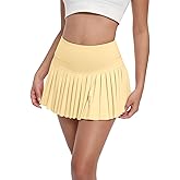 Tennis Skirts for Women Pleated Golf Skorts with Pockets Shorts High Waisted Athletic Skirt for Workout Pickleball