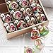 RAZ Imports Vintage Ball Reflector Glass Christmas Ornaments Assorted Boxed Set of 16