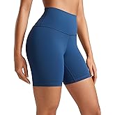 CRZ YOGA ButterLuxe Biker Shorts 6" - High Waisted Workout Running Volleyball Spandex Yoga Womens