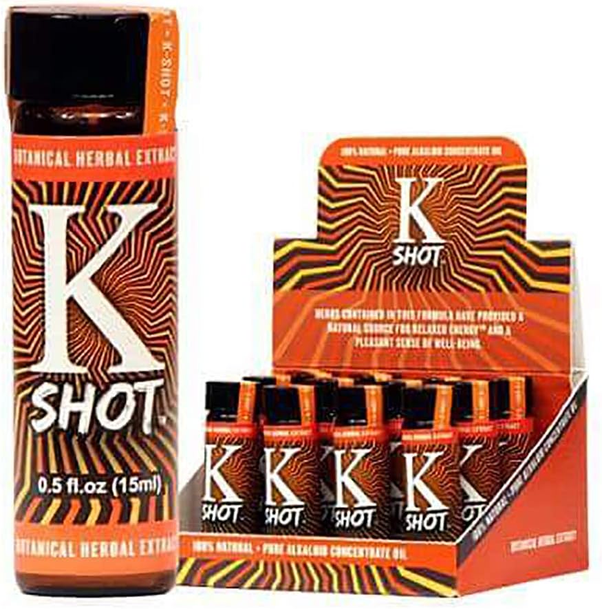 kshot 0.5oz Botanical Extract Liquid Shot pleasurable Energy k Shot 12 Pack: Health & Personal Care