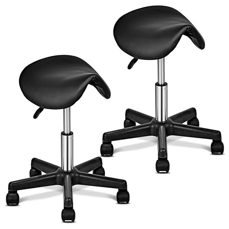 Amazon Com Giantex Salon Stool Chair Adjustable Hydraulic Rolling