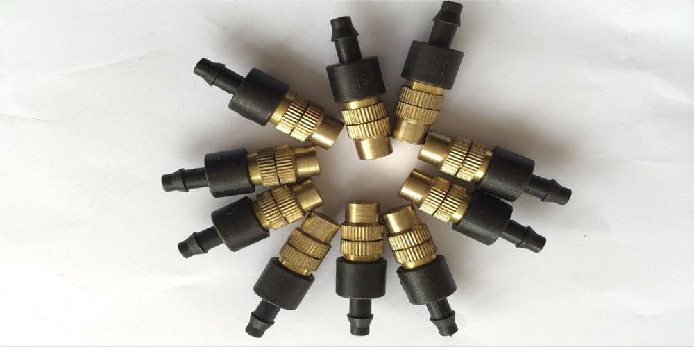 Buy From East 10 Pcs Adjustable Misting Nozzle Gardening Water Cooling Brass Spray Sprinkle