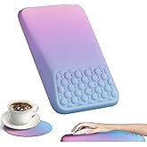 Ospelelf Mouse Pad with Wrist Rest Ergonomic Comfortable Pain Relief Mousepad Wrist Support for Computer Purple