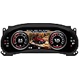 Digital Dash, Automotive Replacement Instrument Panel Gauges, Speedometer Instrument Cluster Replacement for Jeep Wrangler Jk 2011-2017, Digital Cluster Instrument Speedometer - 12.3 inch (AB)