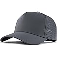 BOTVELA Men Adjustable Snapback Baseball Cap Vented Performance Laser Cut Mesh Hat