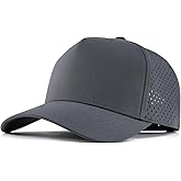 BOTVELA Men Adjustable Snapback Baseball Cap Vented Performance Laser Cut Mesh Hat