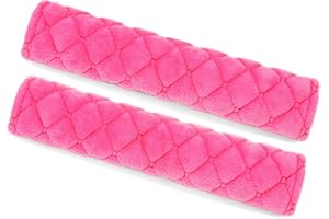 surpassme Car Seat Belt Pads Cover, 2 Pack Seat Belt Shoulder Strap Covers Protector to Release Stress to Your Neck and Shoulder for a Safety Driving (Pink)