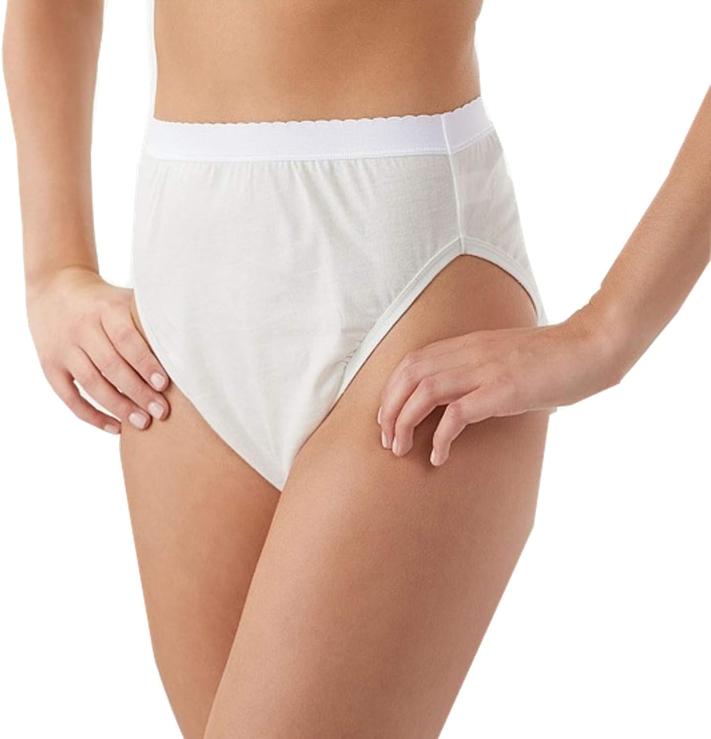 Breezies Women's Cotton HiCut Panties with Ultimair (95 Pair Basics, Basics) at Amazon Women’s