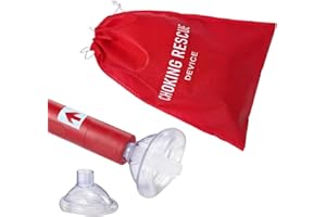 MADIOU Portable Anti Choking Device – Choking Rescue Device Home & Travel Kit-with Storage Bag Red