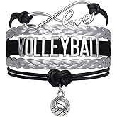 Infinity Collection Volleyball Bracelet- Girls Volleyball Jewelry - Perfect Volleyball Gifts for Players