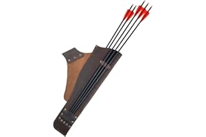 Valhalla Gear, Archery Hip Quiver with Cellphone Slot, Bow Sports, Target Training, Full Grain Leather Bag, Handmade Arrow Holder for Target Shooting, Bourbon Brown