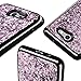 Caka Galaxy J7 2017 Case, Starry Night Series Bling Glitter Flowing Floating Luxury Liquid Sparkle Soft TPU Case for Samsung Galaxy J7 Sky Pro Prime J7 V J7 Perx Halo 2017(AT T) (Rose Gold)