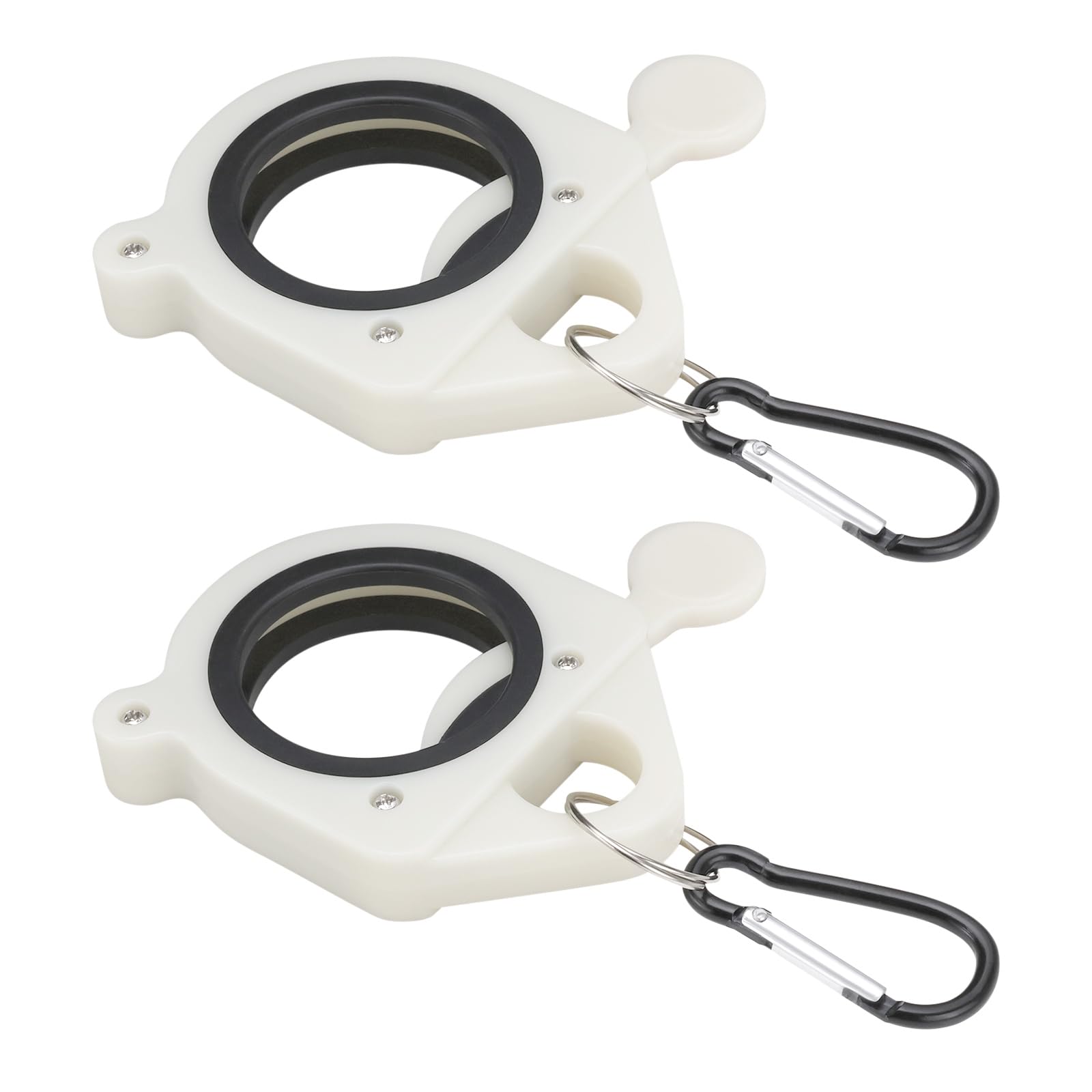 eMagTech 2pcs Zipper Zip Tie Luminous Organizer Bracket Plastics Cable Tie Bracket 9x8.5cm Suitable for Organizing and Tracking Wires and Cables