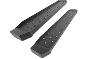 TAC TRUCK ACCESSORIES COMPANY TAC 6.5” Running Boards Fit 1999-2016 Ford F250/F350/F450/F550 Super Duty Regular Cab Truck Pickup Utility Black Rattler Steel Running Boards Side Steps Nerf Bars Rail Rocker Panel Off Road (2PCS)