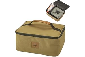 Naturehike Storage Bag for Foldable 2-Burner Camping Stove, Portable Camping Cookware Organizer, Camp Stove Carry Case for Ou