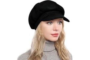 PanPacSight Women's Newsboy Hats Fall Wool Cabbie Beret Tweed Girls Paperboy Cap