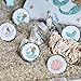 Big Dot of Happiness Let's Be Mermaids - Baby Shower or Birthday Party Round Candy Sticker Favors - Labels Fit Chocolate Candy (1 Sheet of 108)