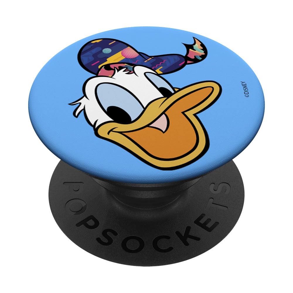 Disney Mickey And Friends Donald Pattern Hat Portrait PopSockets Swappable PopGrip