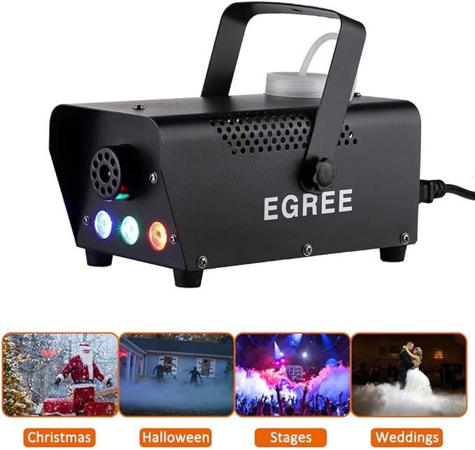 EGREE Fog Machine with Controllable lights 500W