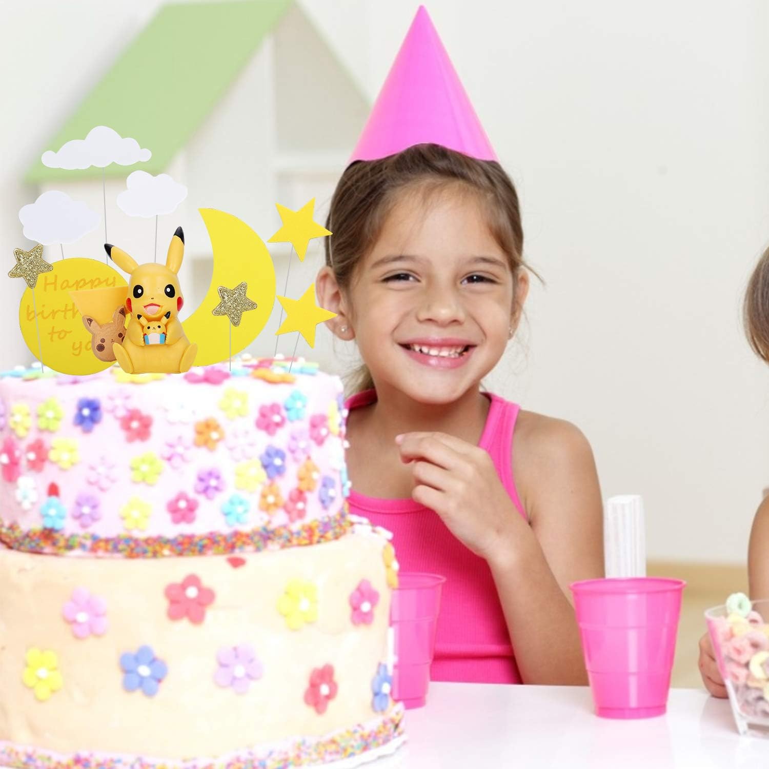 Birthday Cake Decorations Pokemon Cake Baking Decoration Supplies Happy Birthday Banner With Pikachu Doll For Theme Party Wedding And Birthday Party Decoration Colmanda Cake Topper Kit Decorations Toys Games Studioatebo Ch