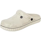 SECHRITE Mens Clogs Mules Slip on Garden Work Nurse Water Shoes for Men Non Slip Waterproof Closed Toe Clogs Sandals for Kitchen Office Beach Fishing