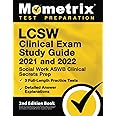 LCSW Clinical Exam Study Guide 2021 and 2022: Social Work ASWB Clinical Secrets Prep, 3 Full-Length Practice Tests, Detailed 